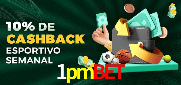 10% de bônus de cashback na 1pmbet